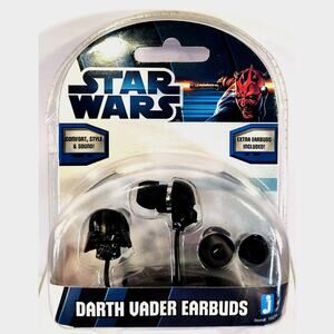 Jazwares Star Wars DARTH VADER EARBUDS, New - See Pics/Descr.